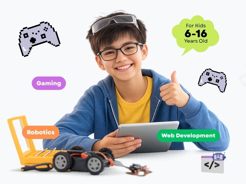 Kids learning coding